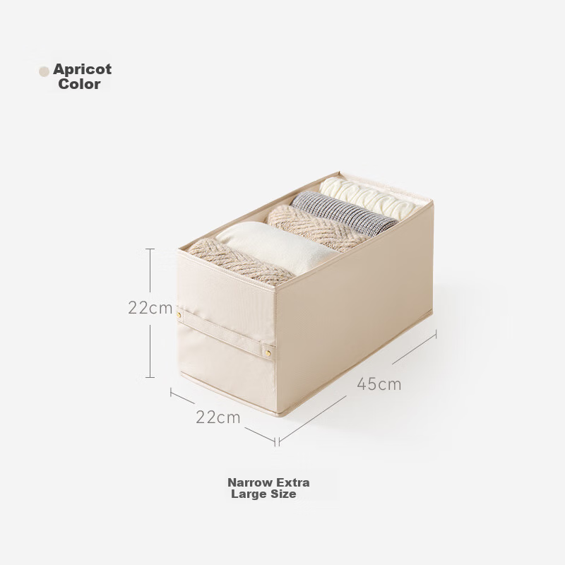 EACHY Narrow Long Clothing Organizer - Apricot