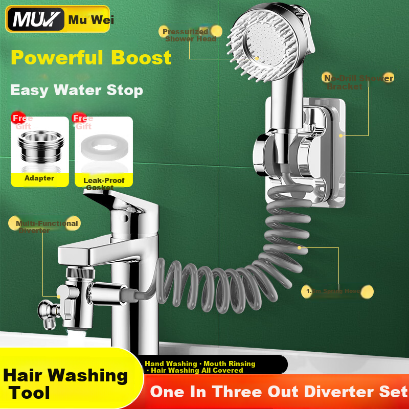 Muvi 3-Function Copper Water Distributor with Shower Set