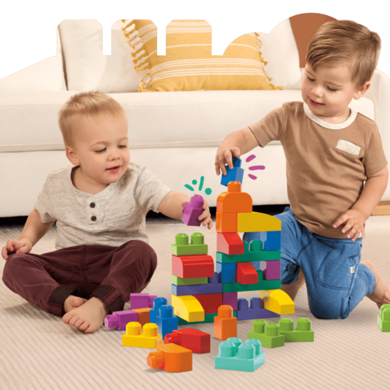 MEGA BLOKS Classic 60-Piece Building Blocks Toy for Kids