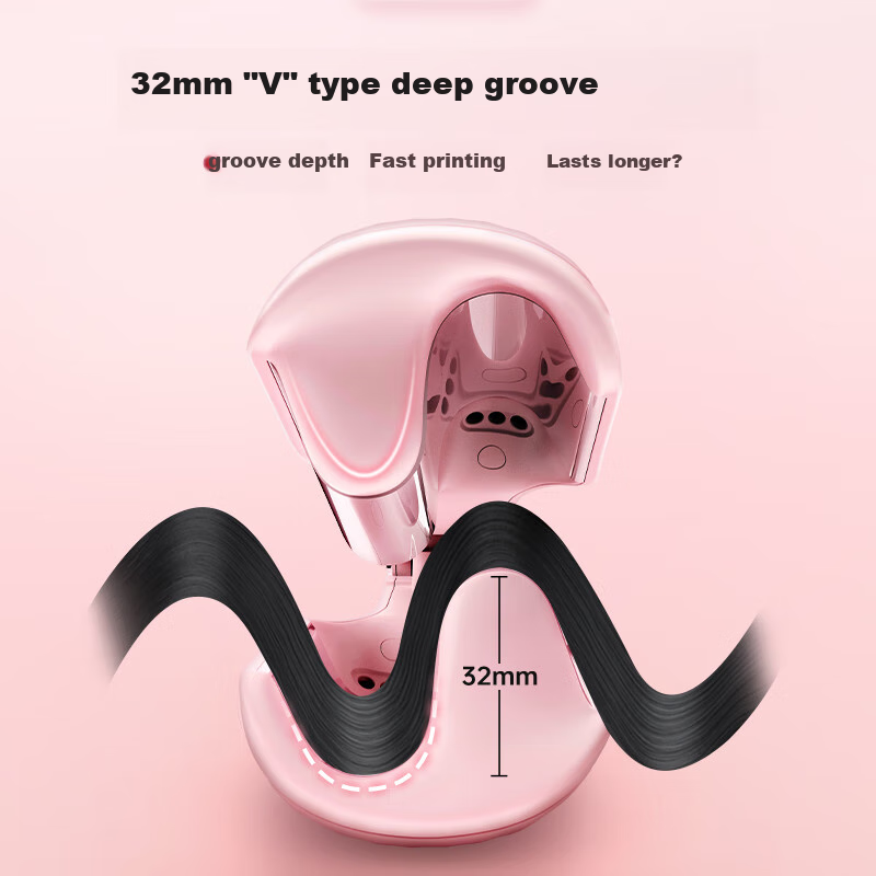 LivChic 32mm Egg Roll Curling Iron with Negative Ion