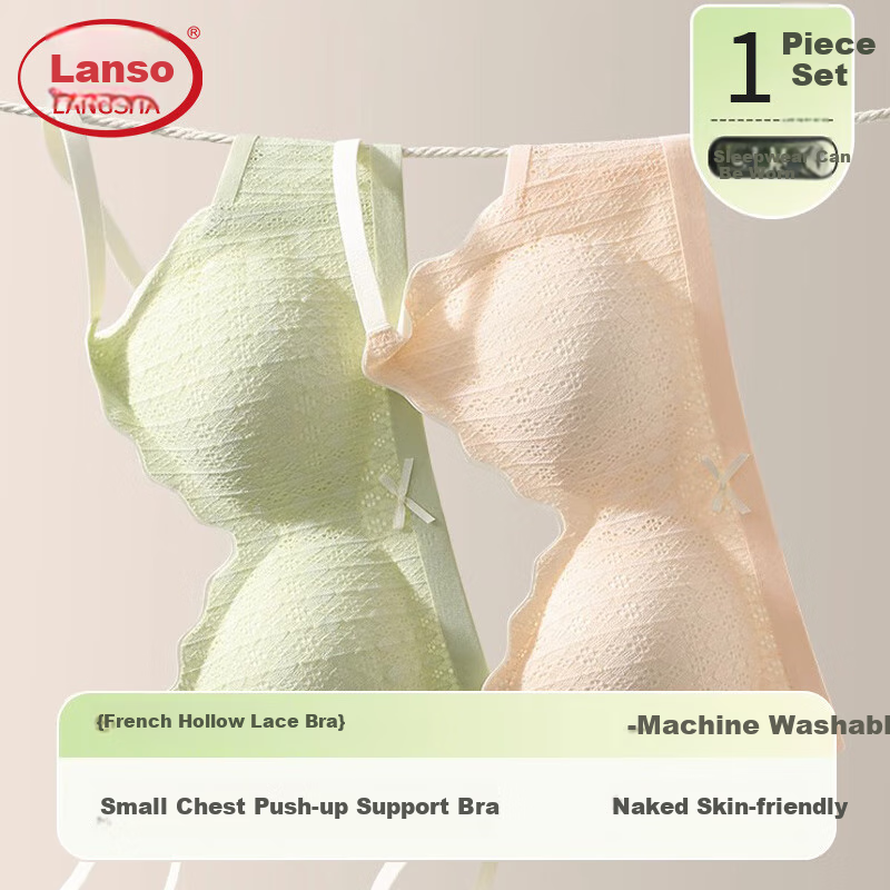 LangSha Seamless Naked-Feel Push-Up Bra