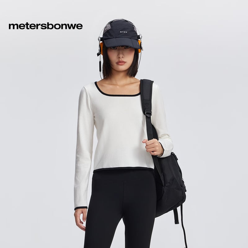 Meters Bonwe Women's U-Neck Fashion Sweater