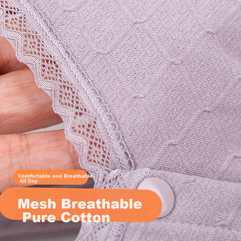 Bejirog Pure Cotton Wireless Bra for Women