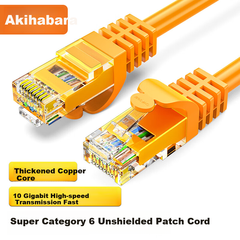 CHOOSEAL CAT6A 10 Gigabit Cable - Orange