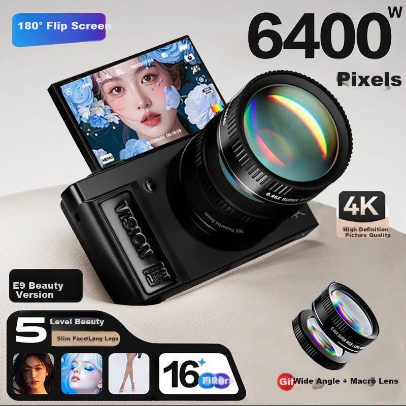 Aigo E9S Flip Screen Selfie Digital Camera