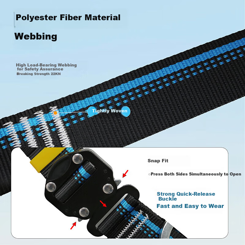 Jingcang Express 1.8m 5-Point Safety Harness