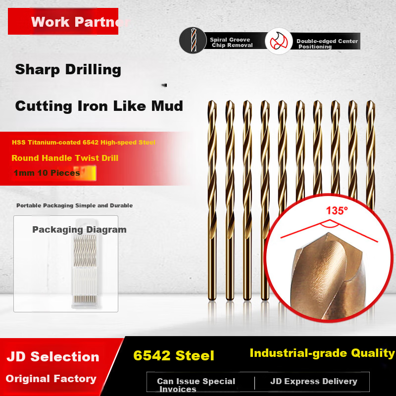 G-Pair 6542 High-Speed Steel Drill Bits Set of 10