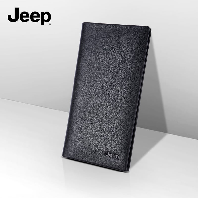 JEEP Men's Wallet Gift Box - Top-Grain Leather