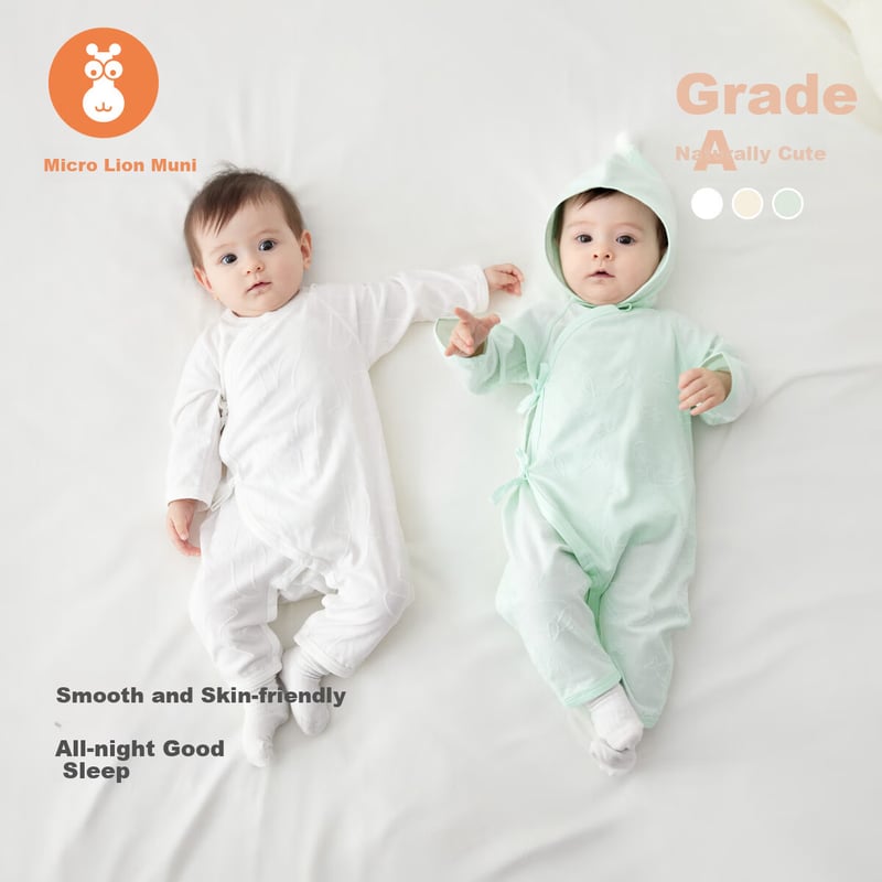 Wismorni Spring/Summer Newborn Monk-Style Onesie