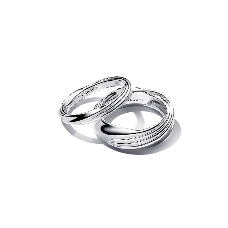 PANDORA ESSENCE Sand-Textured Double Ring