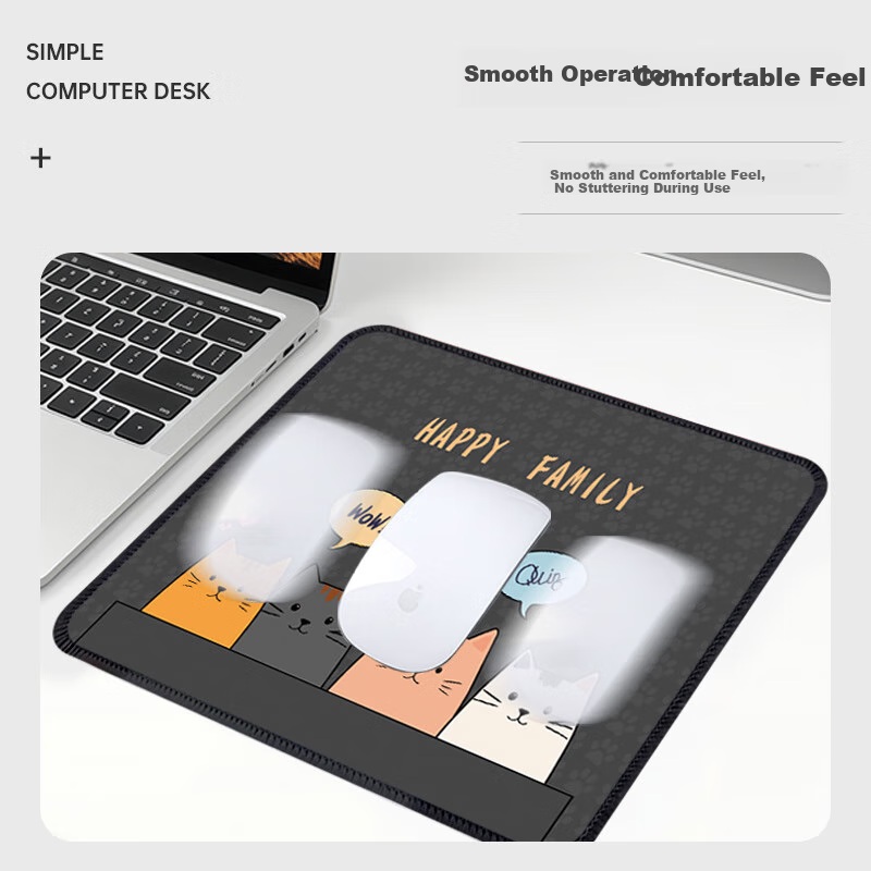 JPLAYER - Large Thick Mouse Pad with Creative Text Design