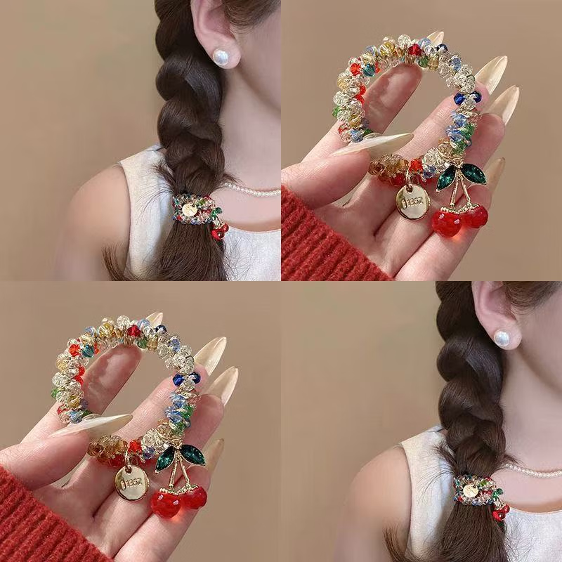 Dijing Cherry Hair Ties - 2026 Elegant High-Stretch Style