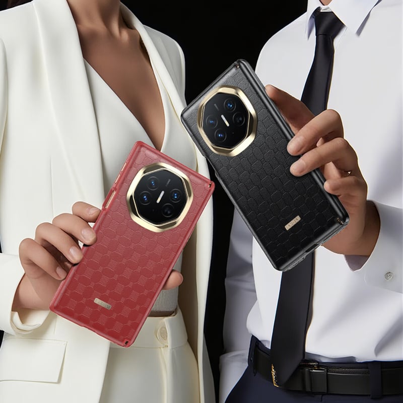 IM-CHEN Full Protection Grid Pattern Huawei Mate Xs Case