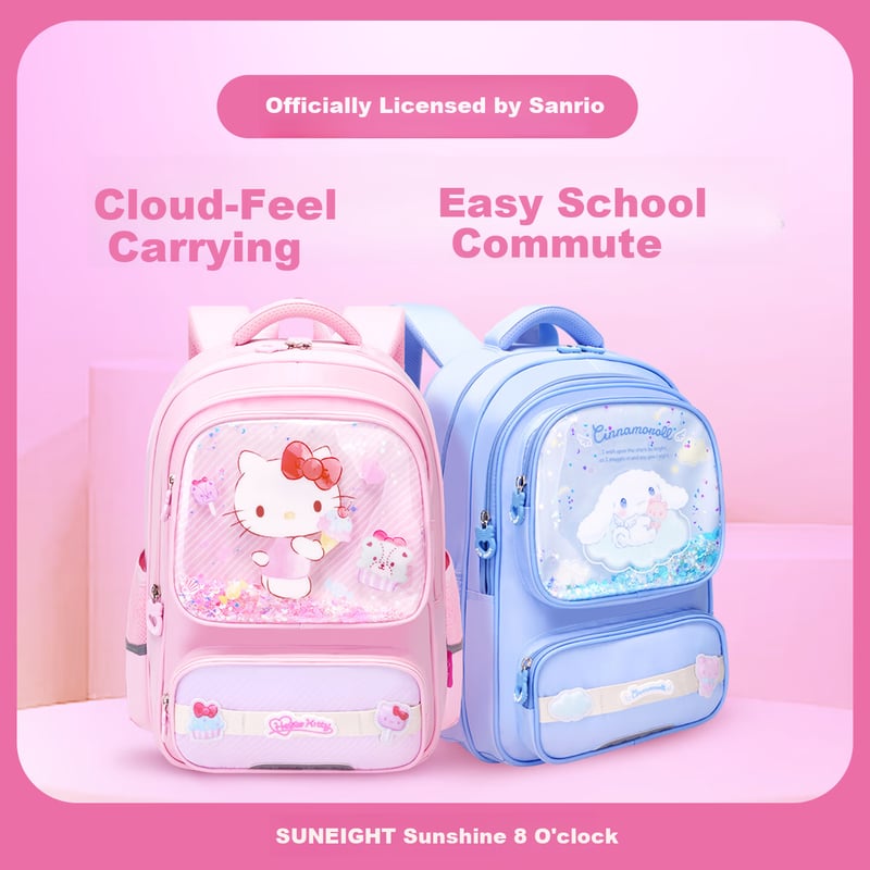 Sanrio Hello Kitty Kids Backpack with Spine Protection