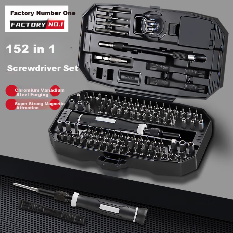 Yihaogongchang 152-In Screwdriver Set - Complete Tool Kit for Precision Tasks