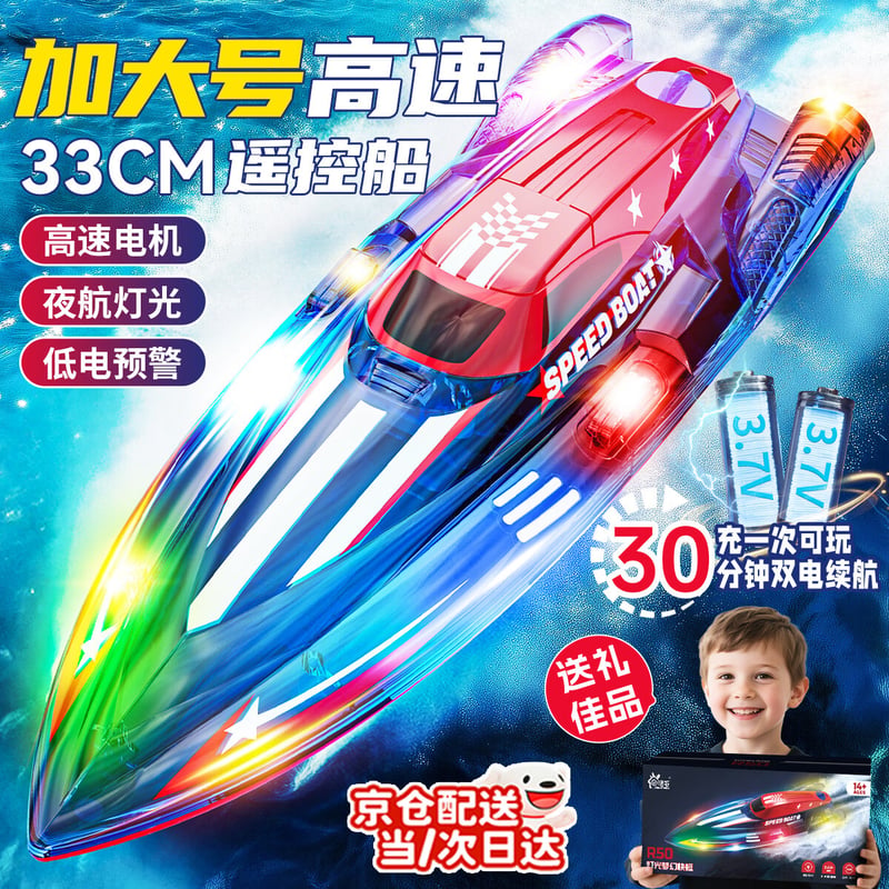 Living Stones High-Speed RC Speedboat for Kids
