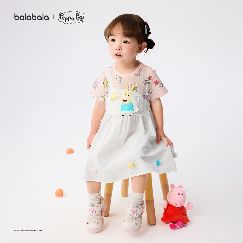 BALABALA Peppa Pig Girls' Summer Dress