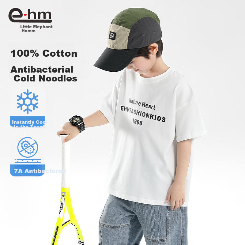 Xiaoxianghanmu Boys' Cotton T-Shirt