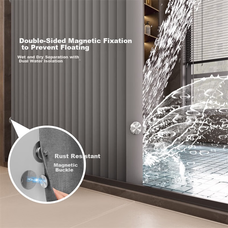 Mercury Home Textiles Mold-Resistant Shower Curtain