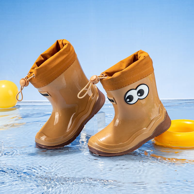 B.Duck Kids Rain Boots - Cute Cartoon Waterproof Shoes