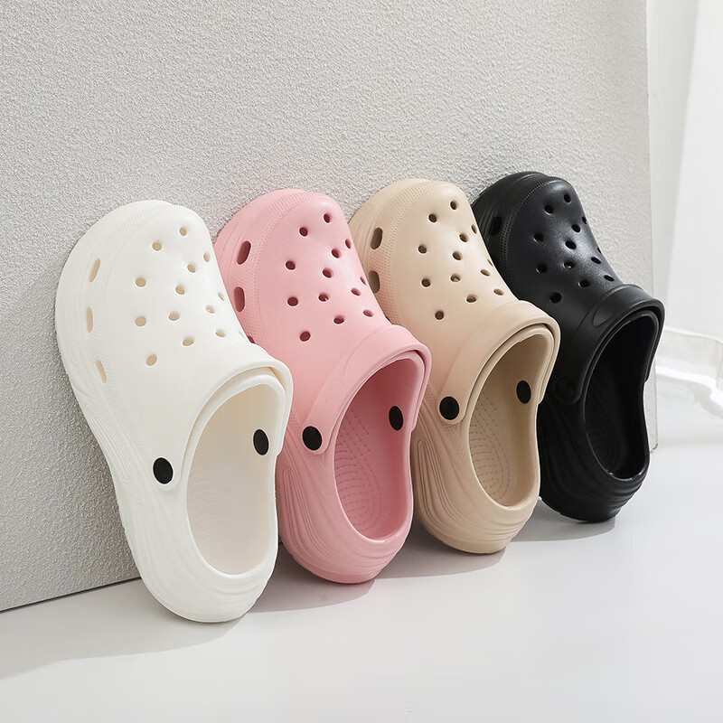GUOLUOFEI Women's Perforated Thick Sole Slippers
