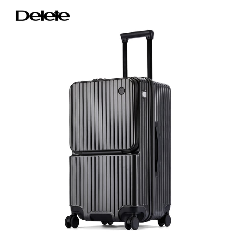 DELETE 2026 Large-Capacity Trolley Suitcase with Password Lock