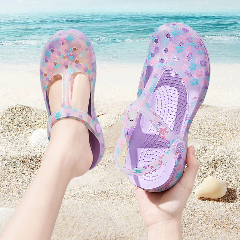 XGGC Women's Sakura Peep-Toe Sandals
