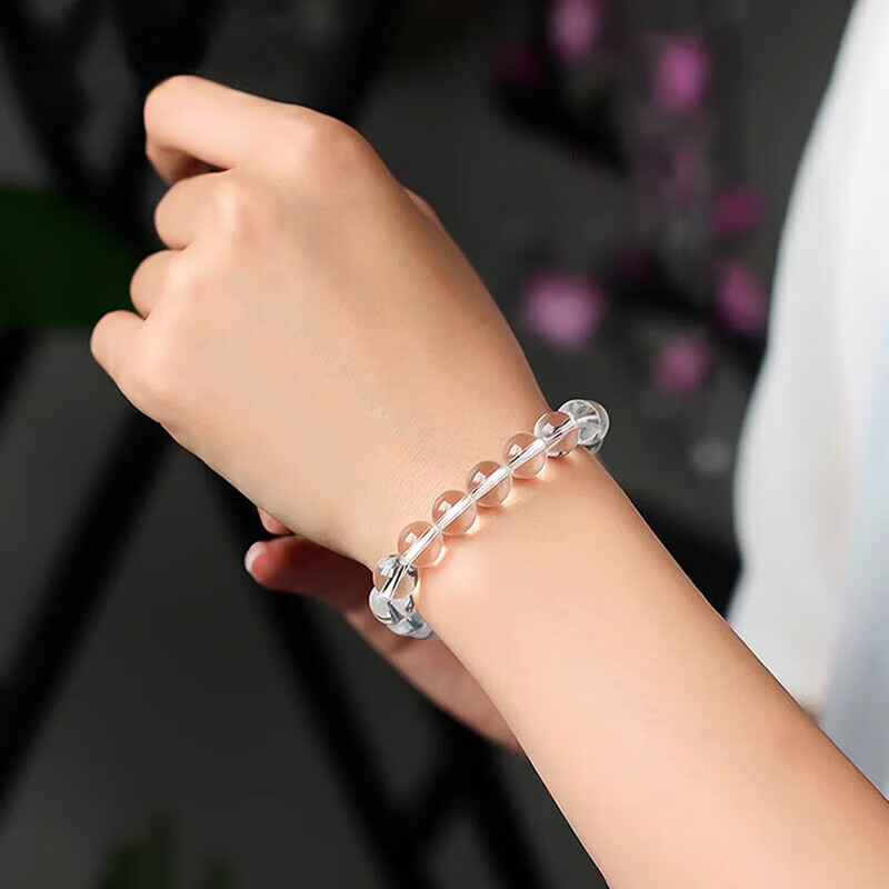 MANHE White Crystal Couple's Bracelet