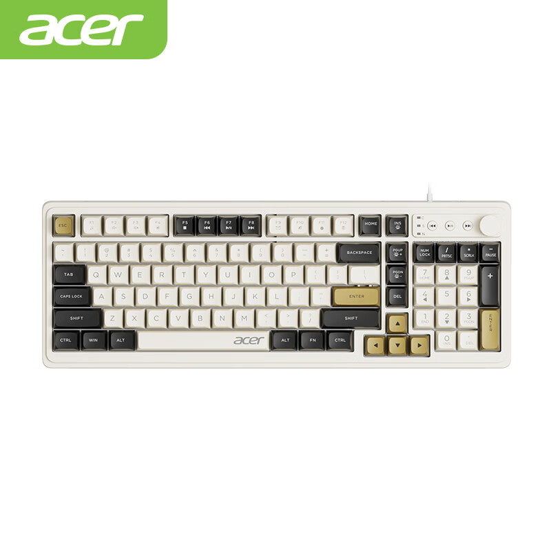 Acer Silent Mechanical Ergonomic Keyboard with RGB Backlight