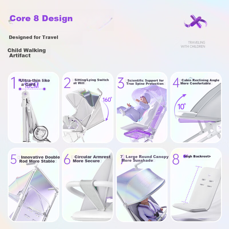 HaXiu X3Pro Portable Baby Stroller