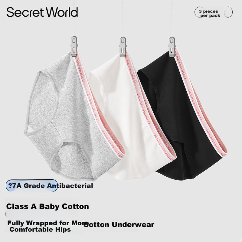 SecretWorld Women's Pure Cotton Underwear