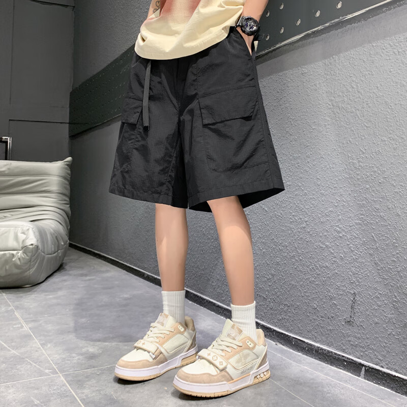Homlean American-Style Cargo Shorts for Men