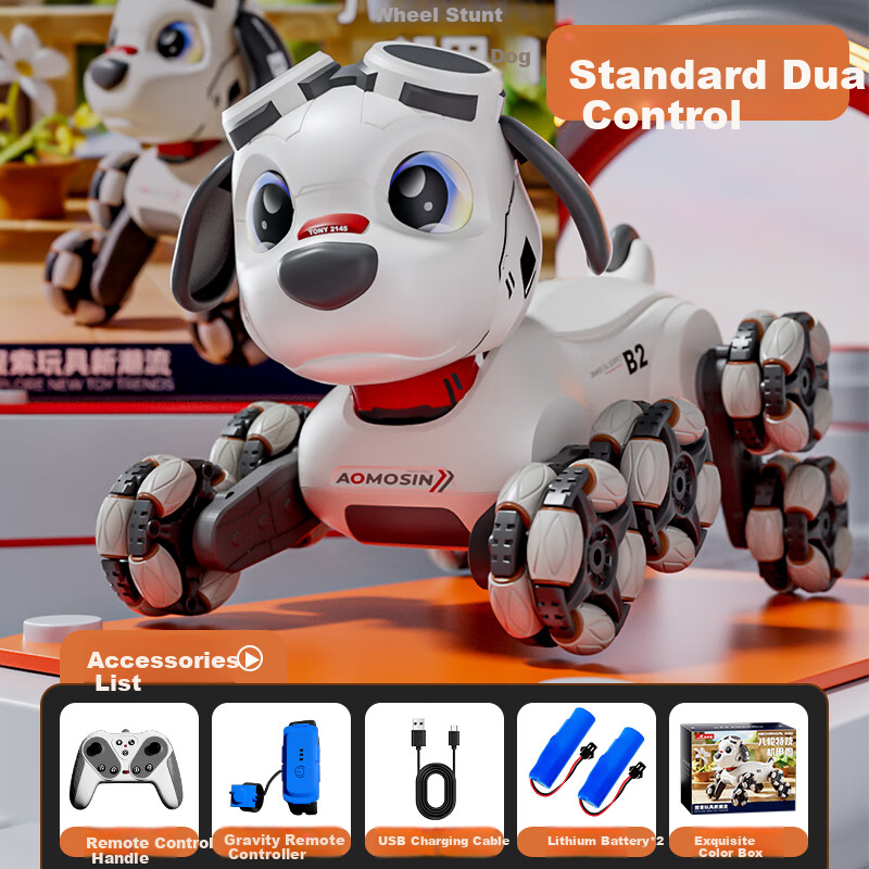 Aomengxing Remote Control Robot Dog AI Toy for Boys 3-6