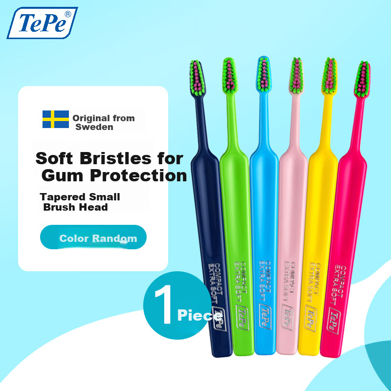 Tepe Swedish Soft Bristle Toothbrush - Fun Color