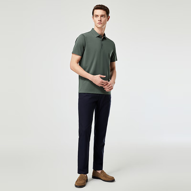 YOUNGOR 2025 Summer Men's High-End Business Casual Polo