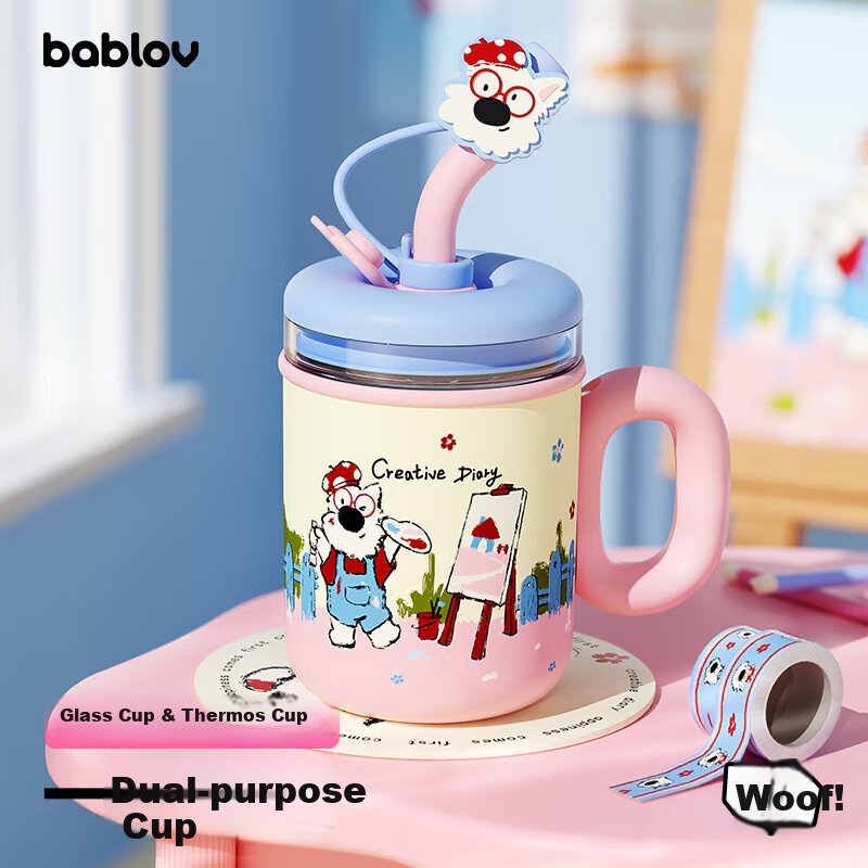 BABLOV Insulated Tumbler - Stylish Straw Cup for Women & Kids