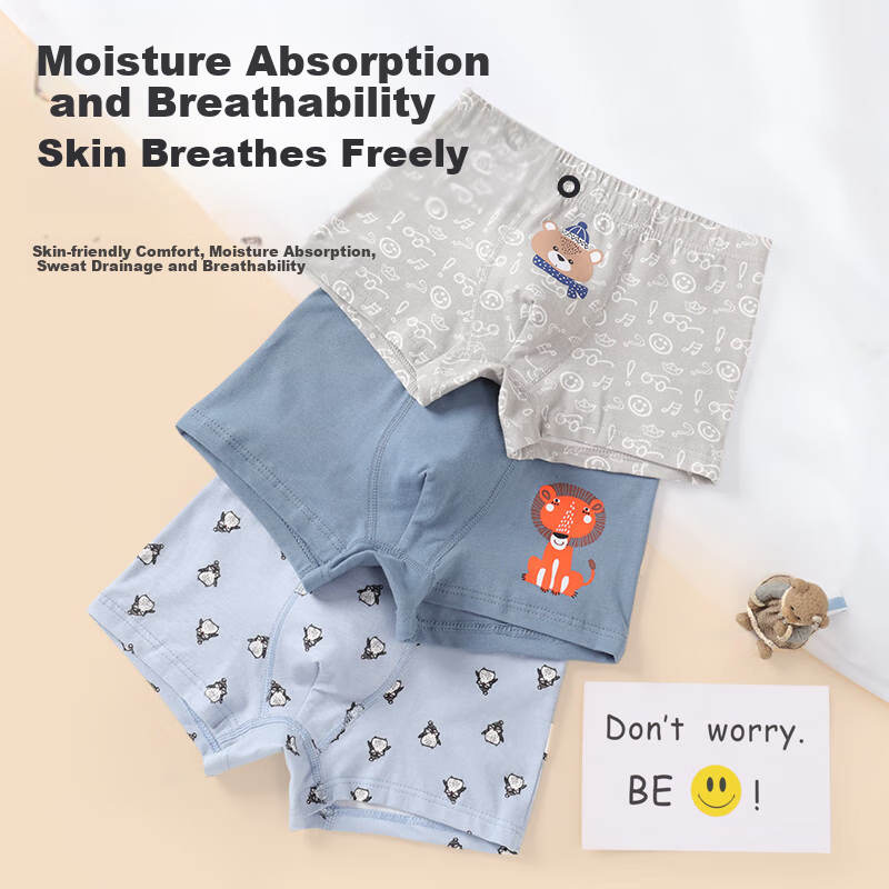 Babyprints Boys' Cotton Underwear 3-Pack