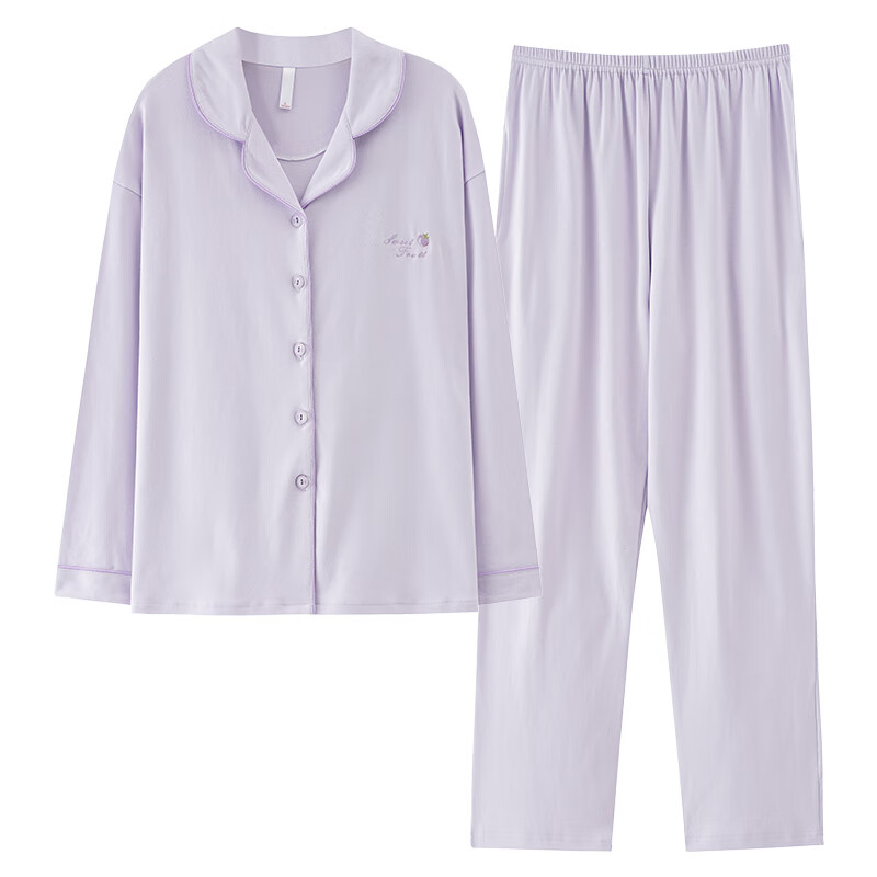 JOAE Women's Cotton Pajama Set with Chest Pad