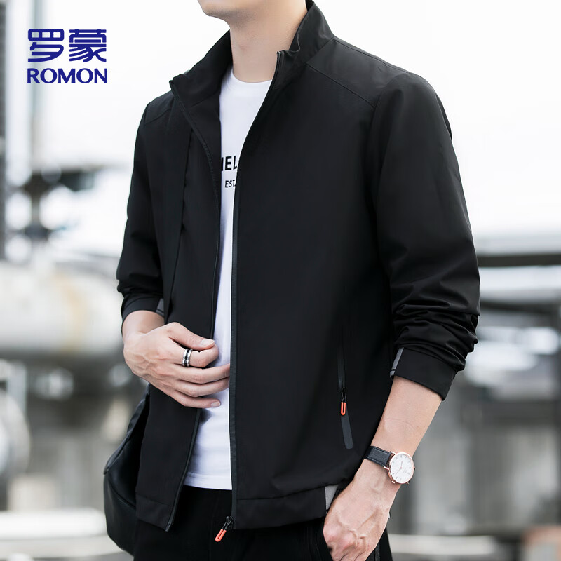 ROMON Men's Autumn Business Casual Windproof Jacket