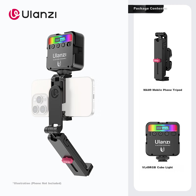 Ulanzi MA89 Mobile Tripod with Fill Light