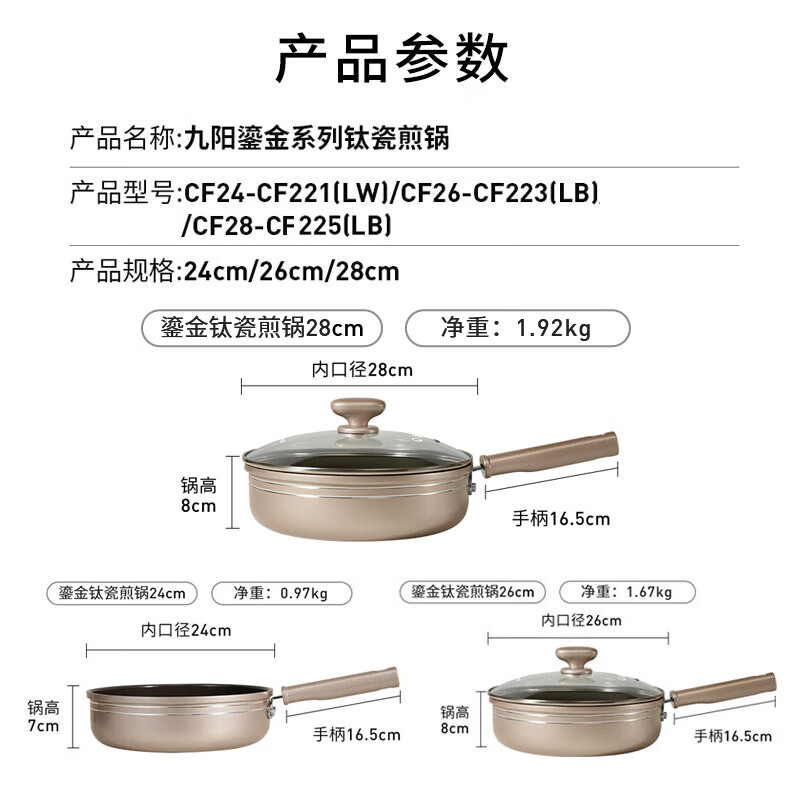 Joyoung Titanium Ceramic Non-Stick Frying Pan