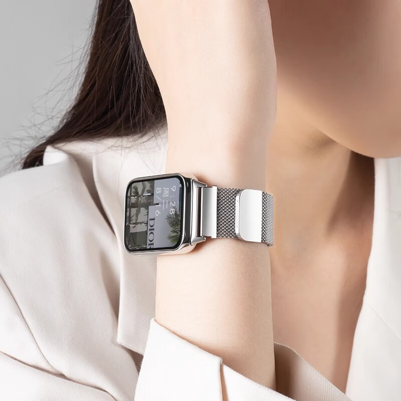 Iboann Magnetic Milanese Loop for Xiaomi Band 9 Pro/8 Pro