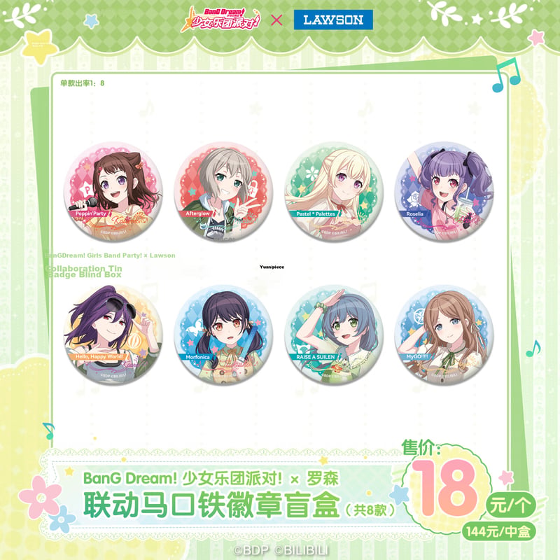 LuosenBanG Dream × Luosen Collaboration Tinplate Badge