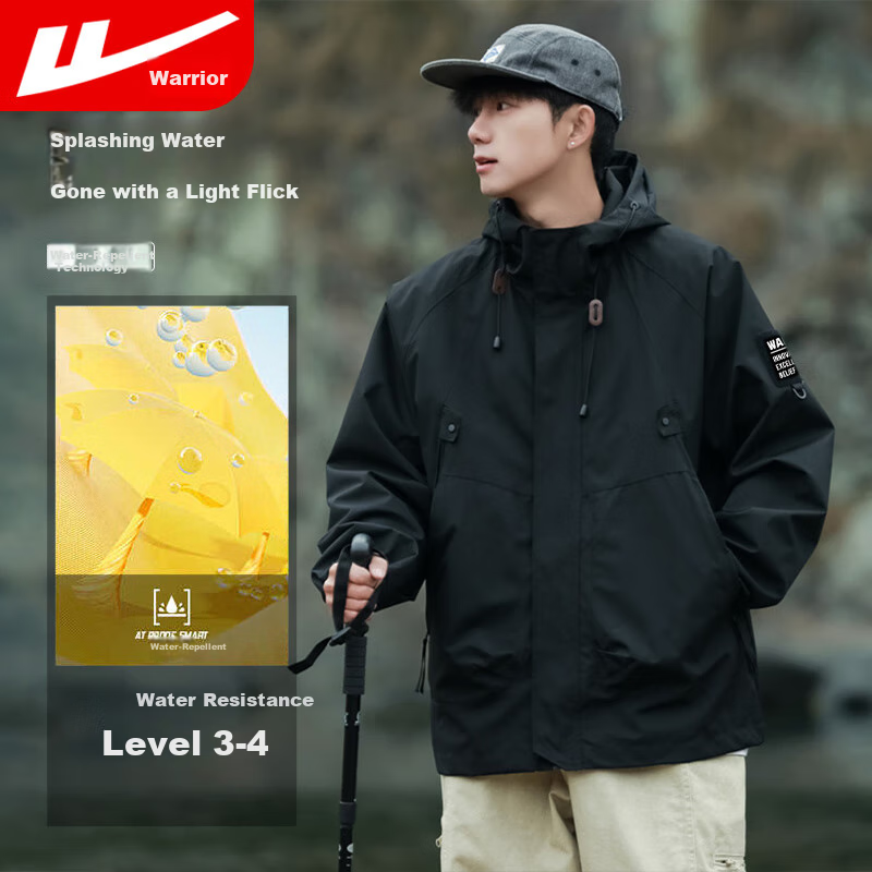 Warrior Men's Windproof Waterproof Hiking Jacket