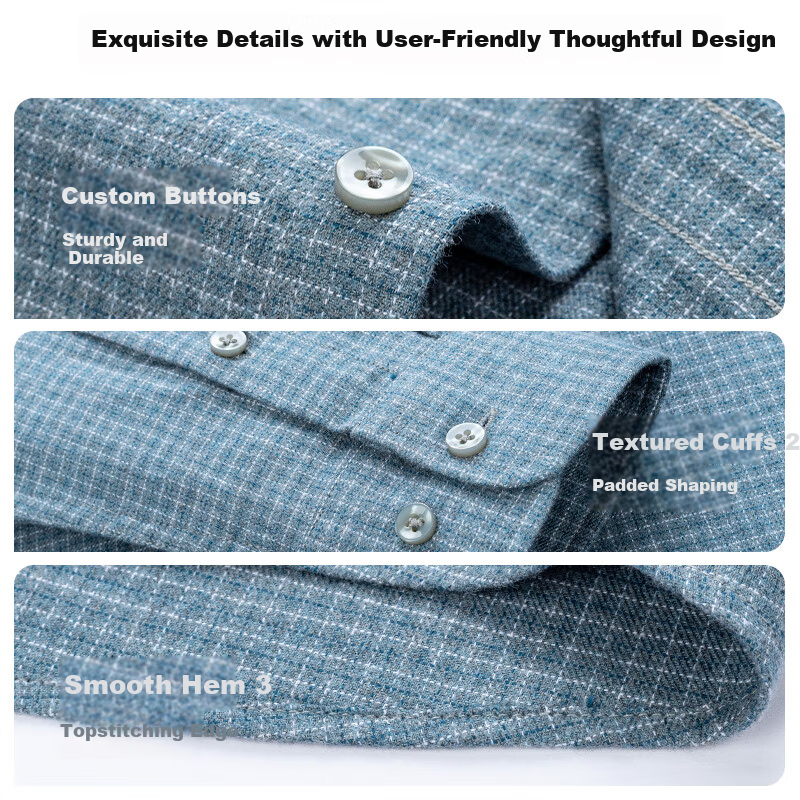 FIRS Pure Cotton Long Sleeve Plaid Shirt