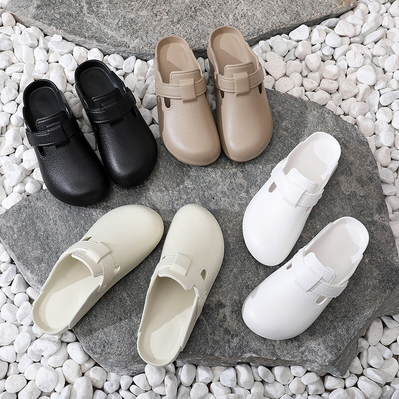 GUOLUOFEI Men's Summer Closed-Toe Slippers