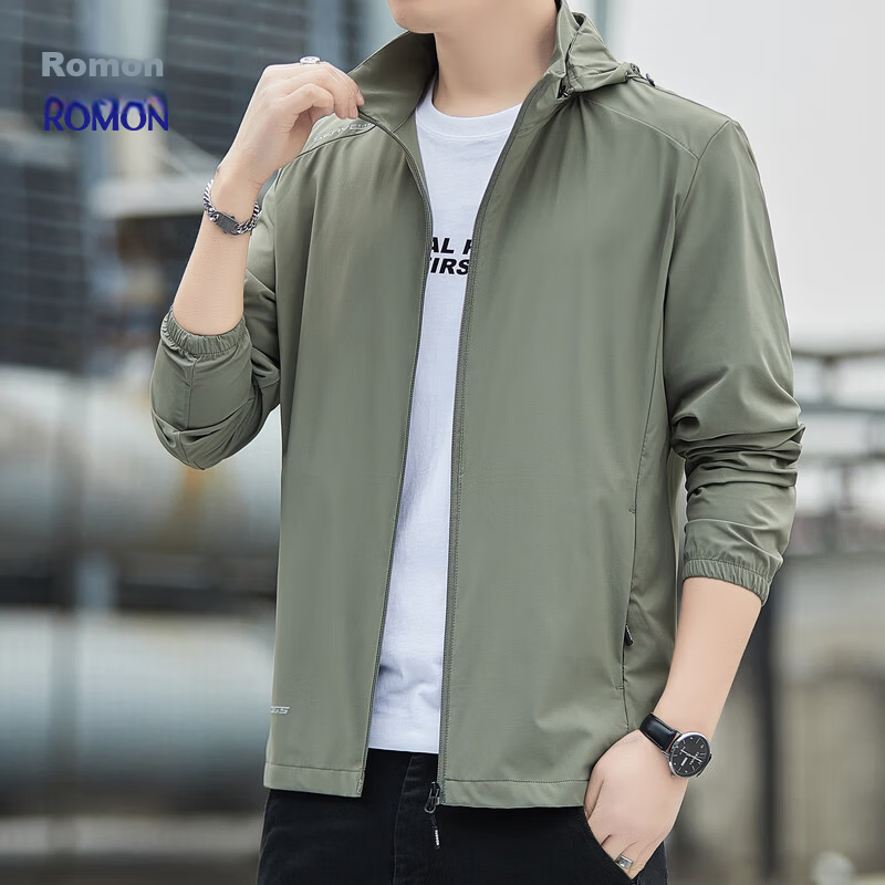 ROMON Men's UV Protection Sunscreen Jacket