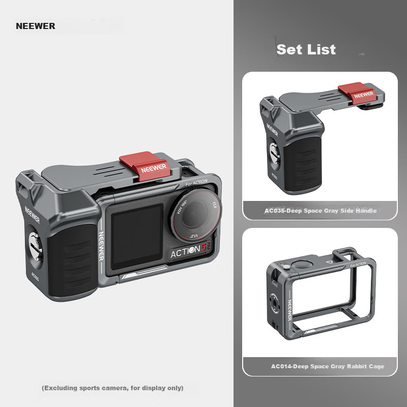 NEEWER DJI Action 6/5 Pro/4 Storage Case with Quick-Release Cover