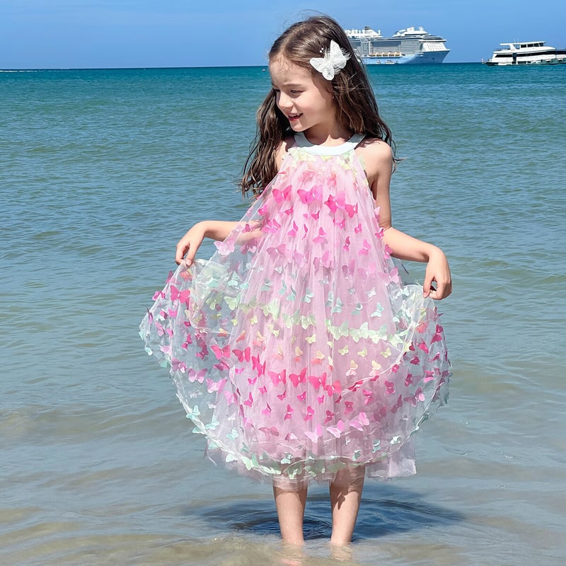 Tutuxiaoxiang Girls' Butterfly Princess Dress