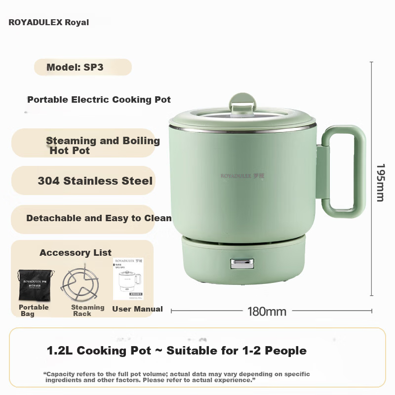 ROYALTY LINE Foldable Electric Cooking Pot
